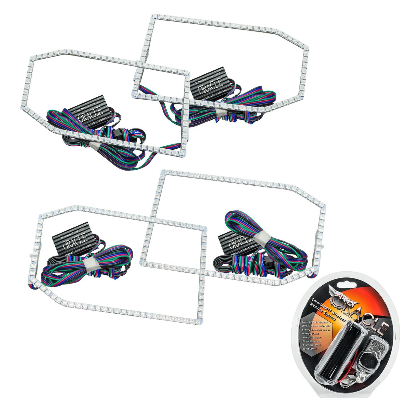 Oracle Lighting 2271-330 2014-2015 Chevy Silverado Non Proj HL Halo - CS - w/RF Ctrl