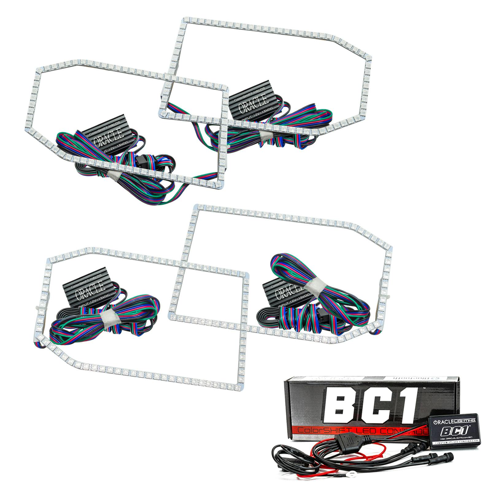Oracle Lighting 2271-335 2014-2015 Chevy Silverado Non Proj HL Halo - CS - w/BC2 Ctrl
