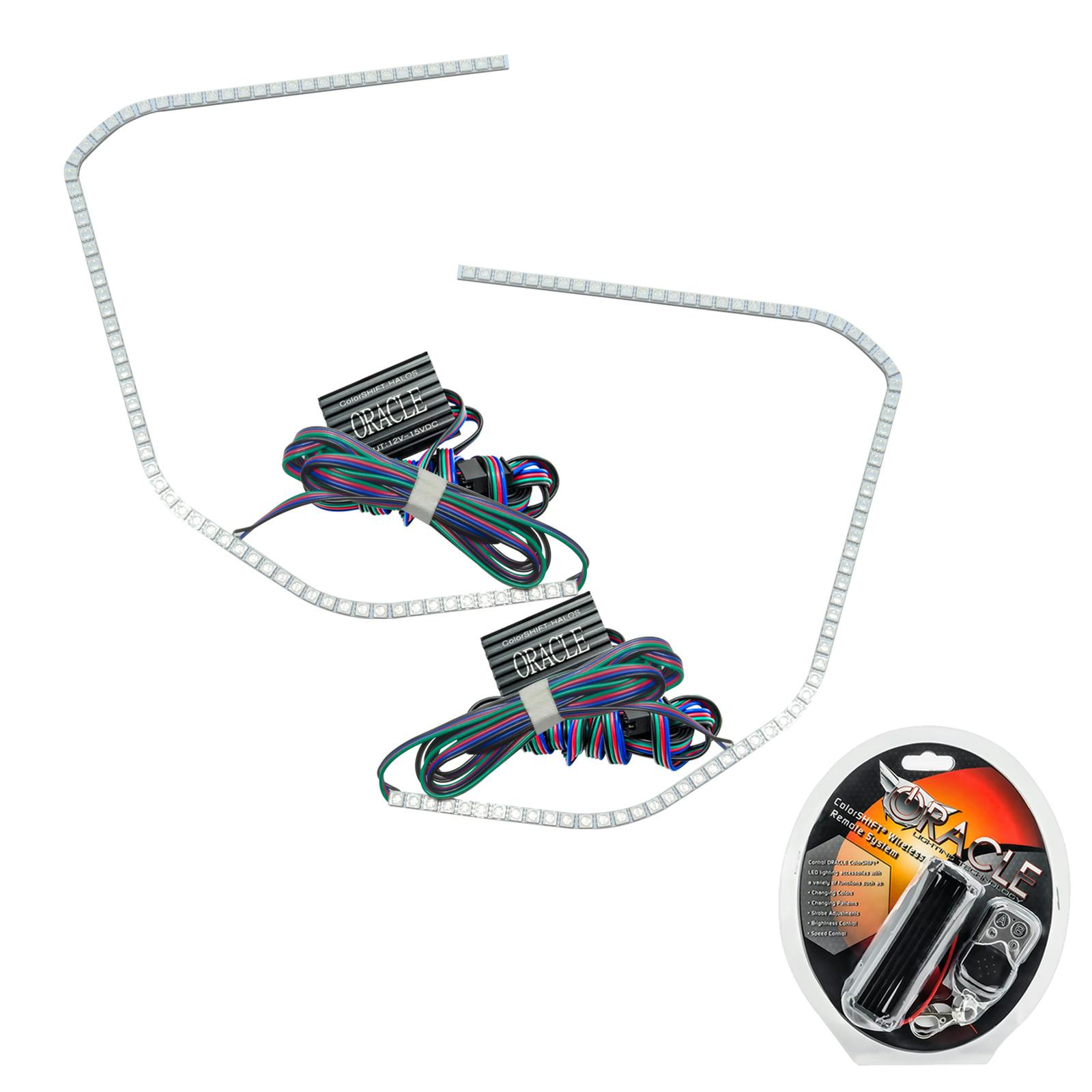 Oracle Lighting 2272-330 2015-2020 GMC Yukon LED Headlight Halo Kit - ColorSHIFT - w/RF Controller