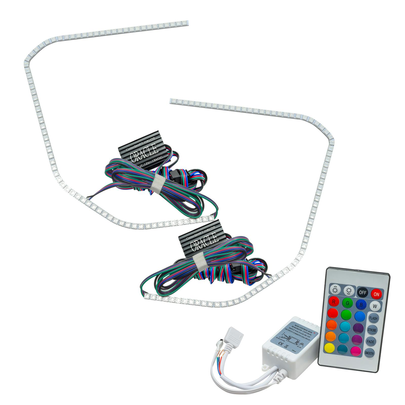 Oracle Lighting 2272-504 2015-2020 GMC Yukon LED Headlight Halo Kit - ColorSHIFT - w/Simple Controller