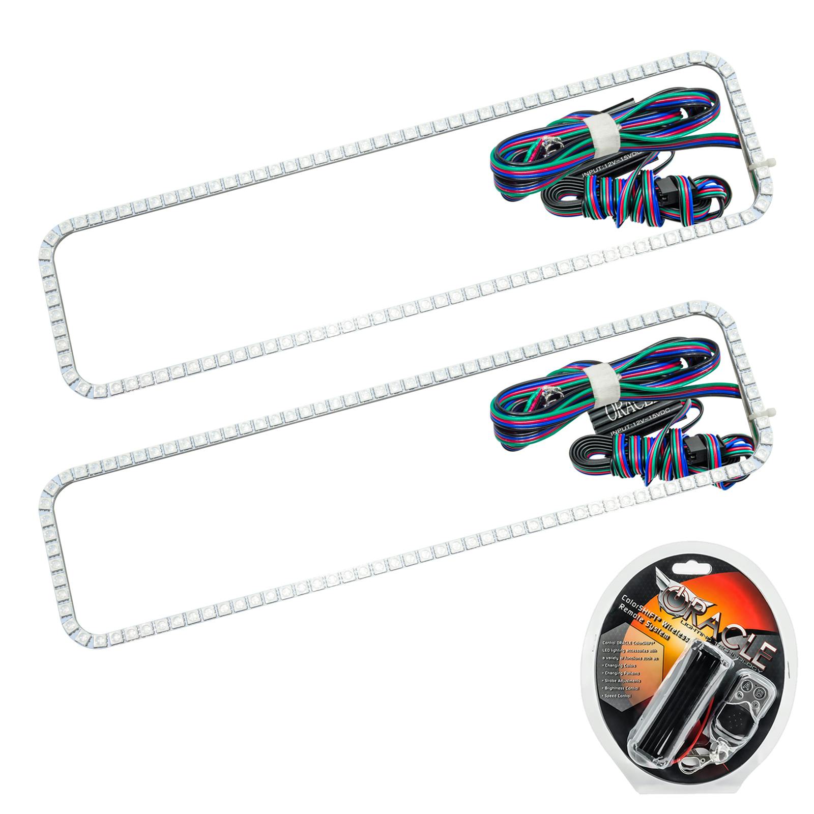 Oracle Lighting 2283-330 1996-1999 GMC Suburban LED Headlight Halo Kit - ColorSHIFT - w/RF Controller
