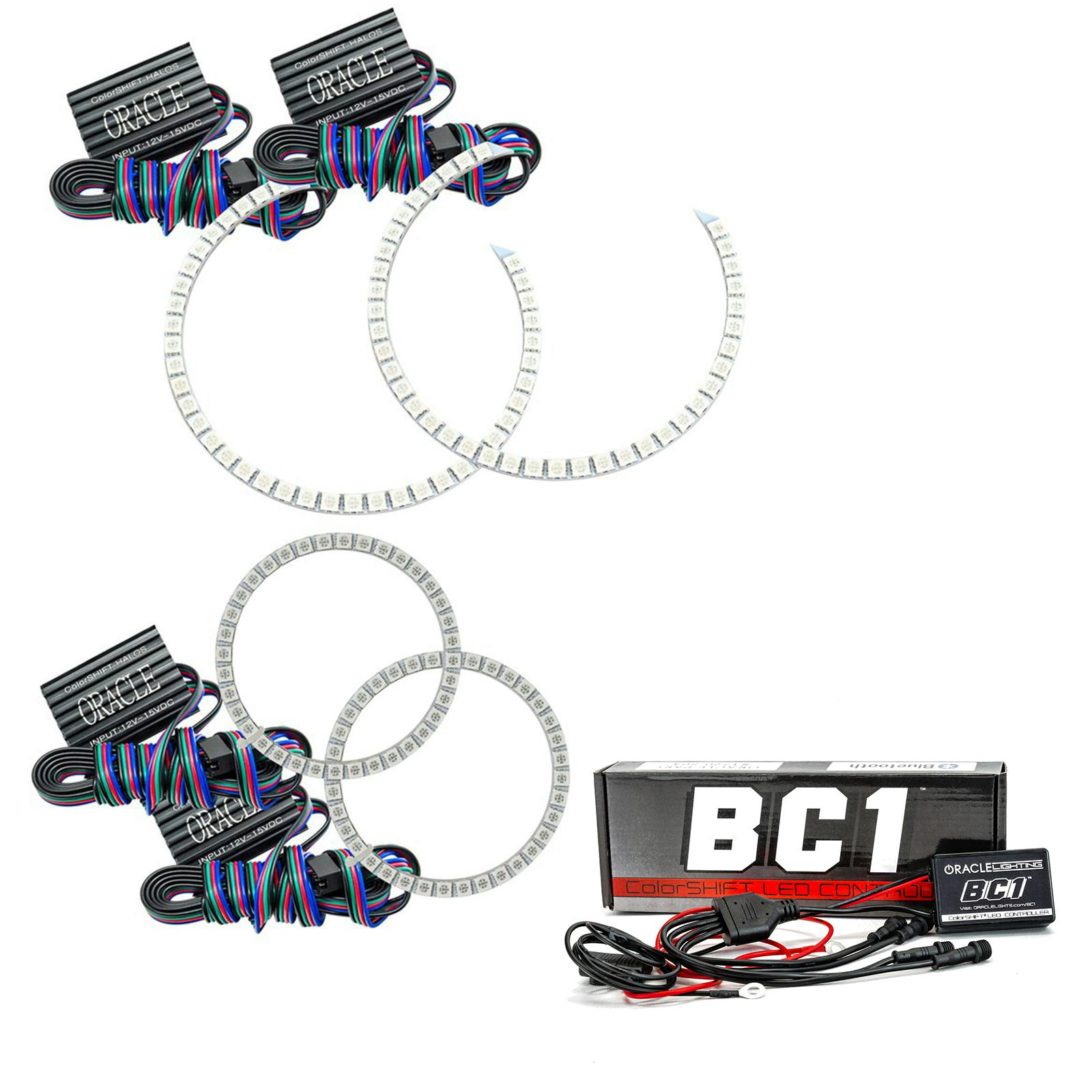 Oracle Lighting 2291-335 2008-2011 Mercedes Benz C-Class HL Halo - CS - w/BC2 Ctrl