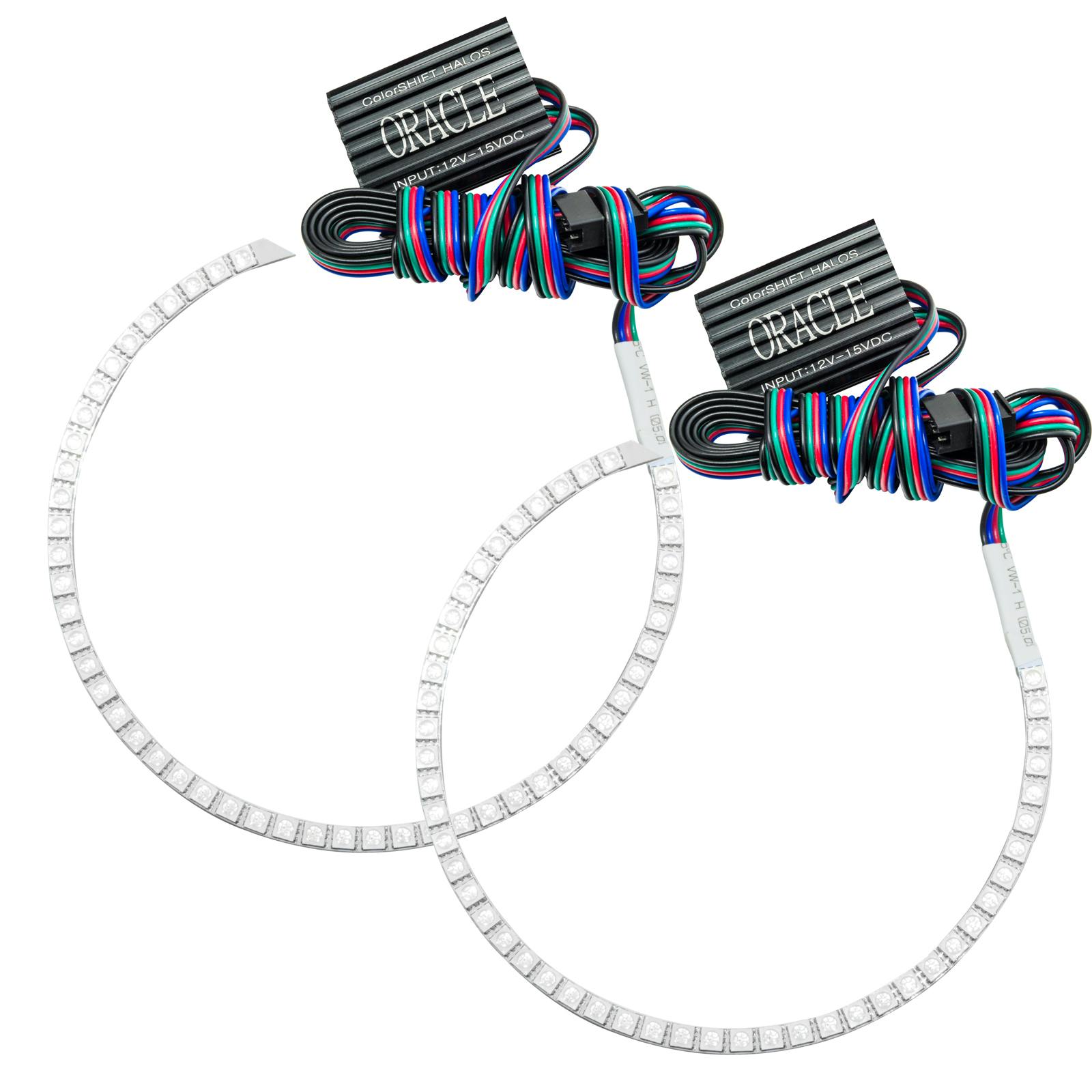 Oracle Lighting 2302-334 2010-2014 Ford Mustang LED Headlight Halo Kit - ColorSHIFT - w/No Controller