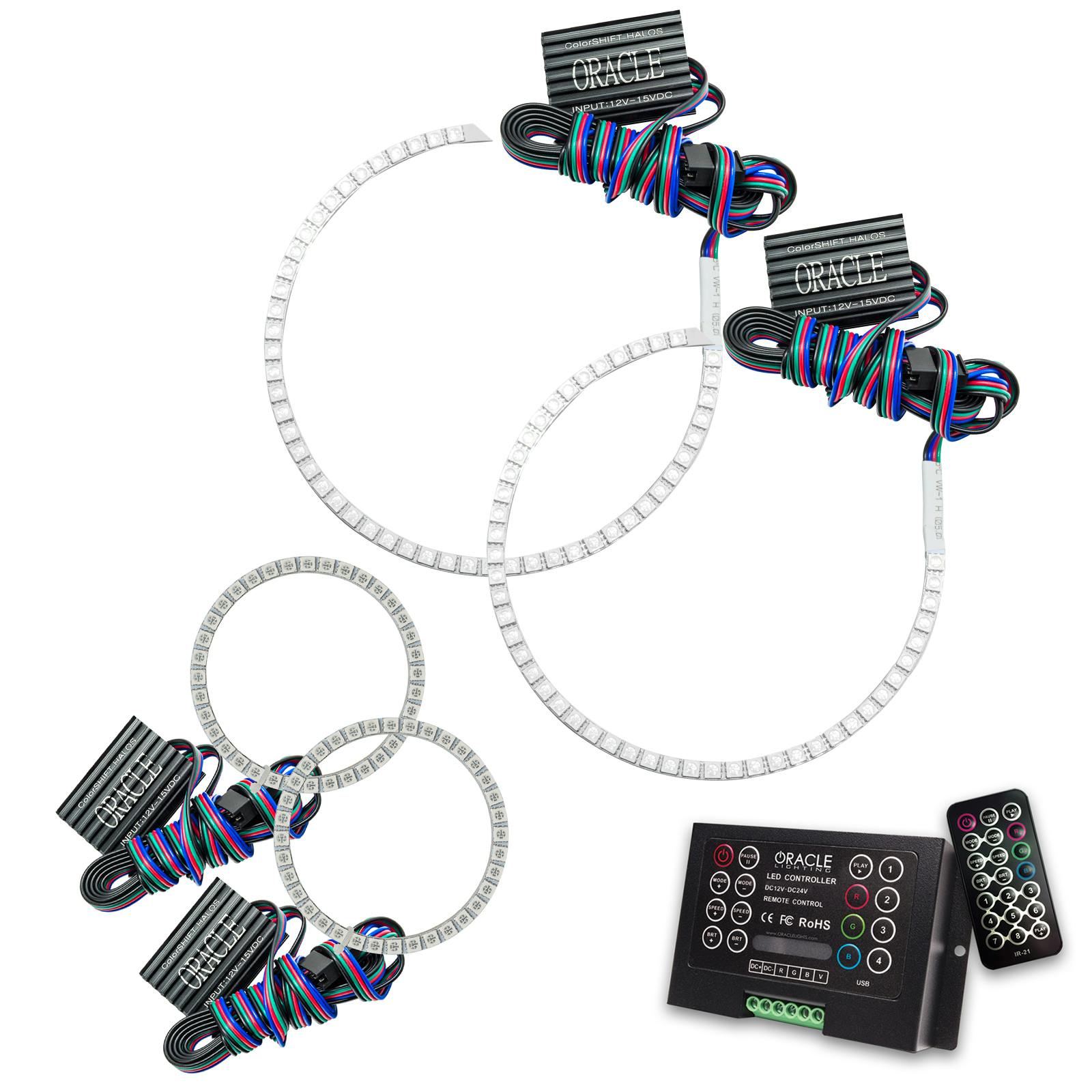 Oracle Lighting 2304-333 2002-2005 Ford Explorer LED Headlight Halo Kit - ColorSHIFT - w/2.0 Controller