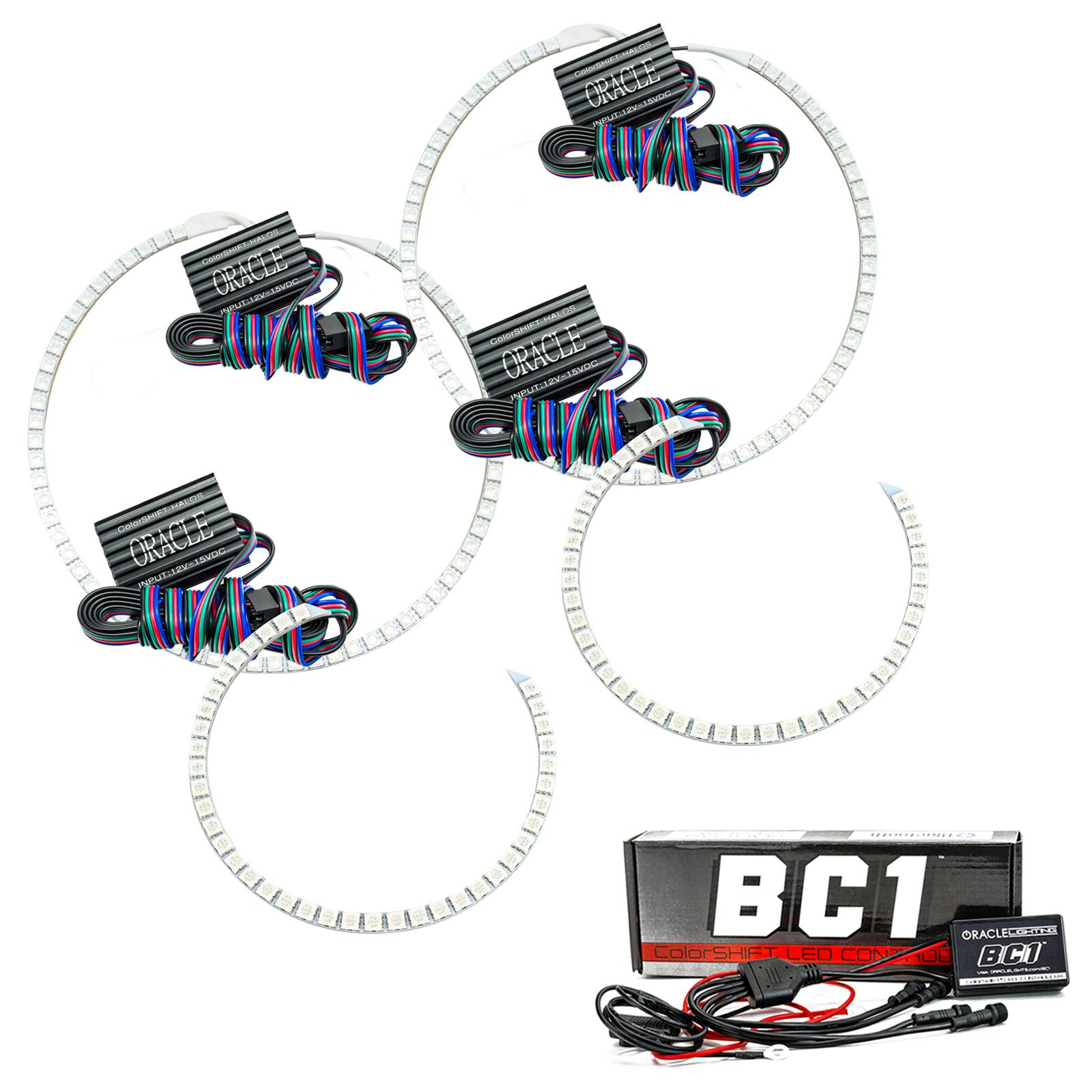 Oracle Lighting 2305-335 2007-2010 GMC Yukon LED Headlight Halo Kit - ColorSHIFT - w/BC2 Controller