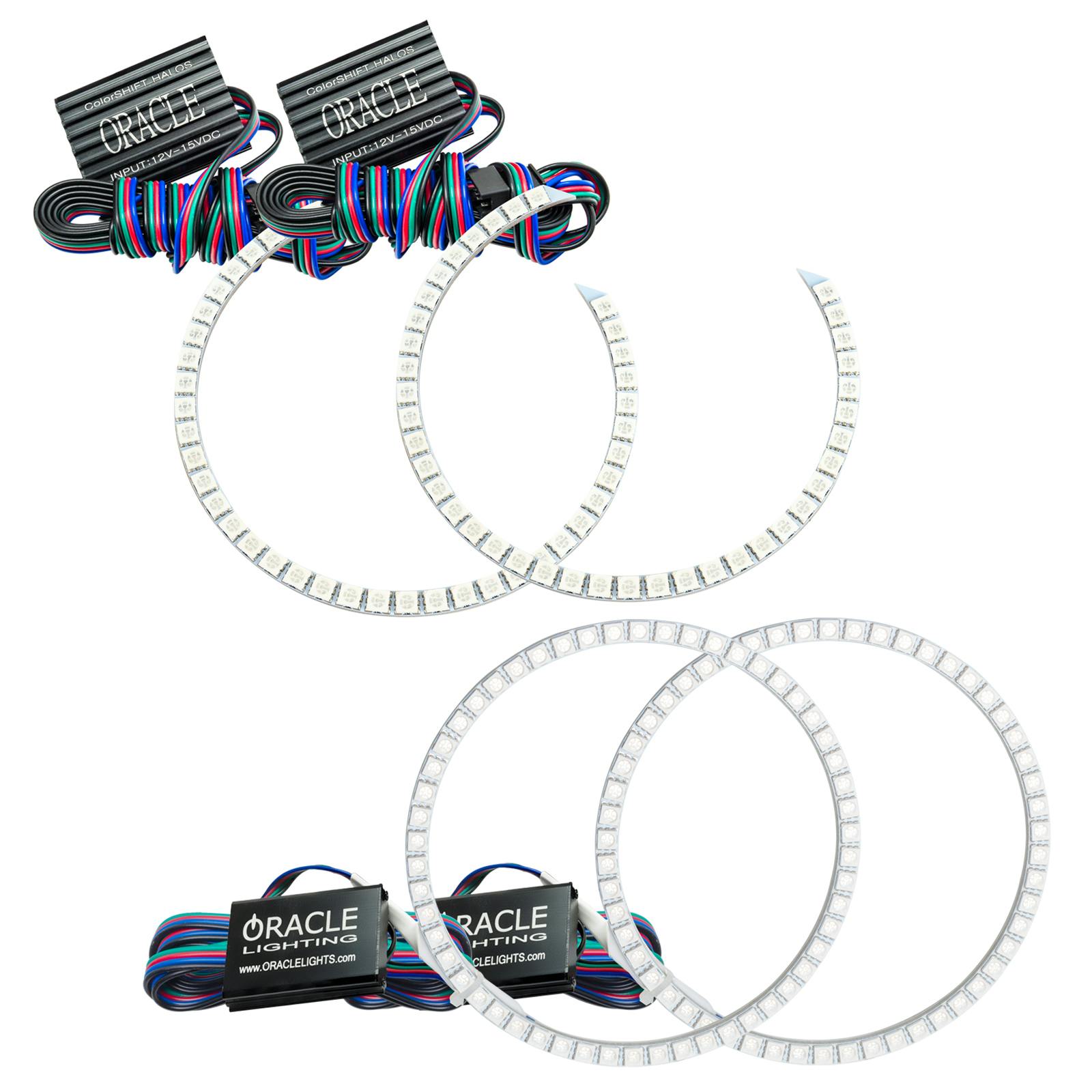 Oracle Lighting 2307-334 2000-2006 GMC Denali LED Headlight Halo Kit - ColorSHIFT - w/No Controller