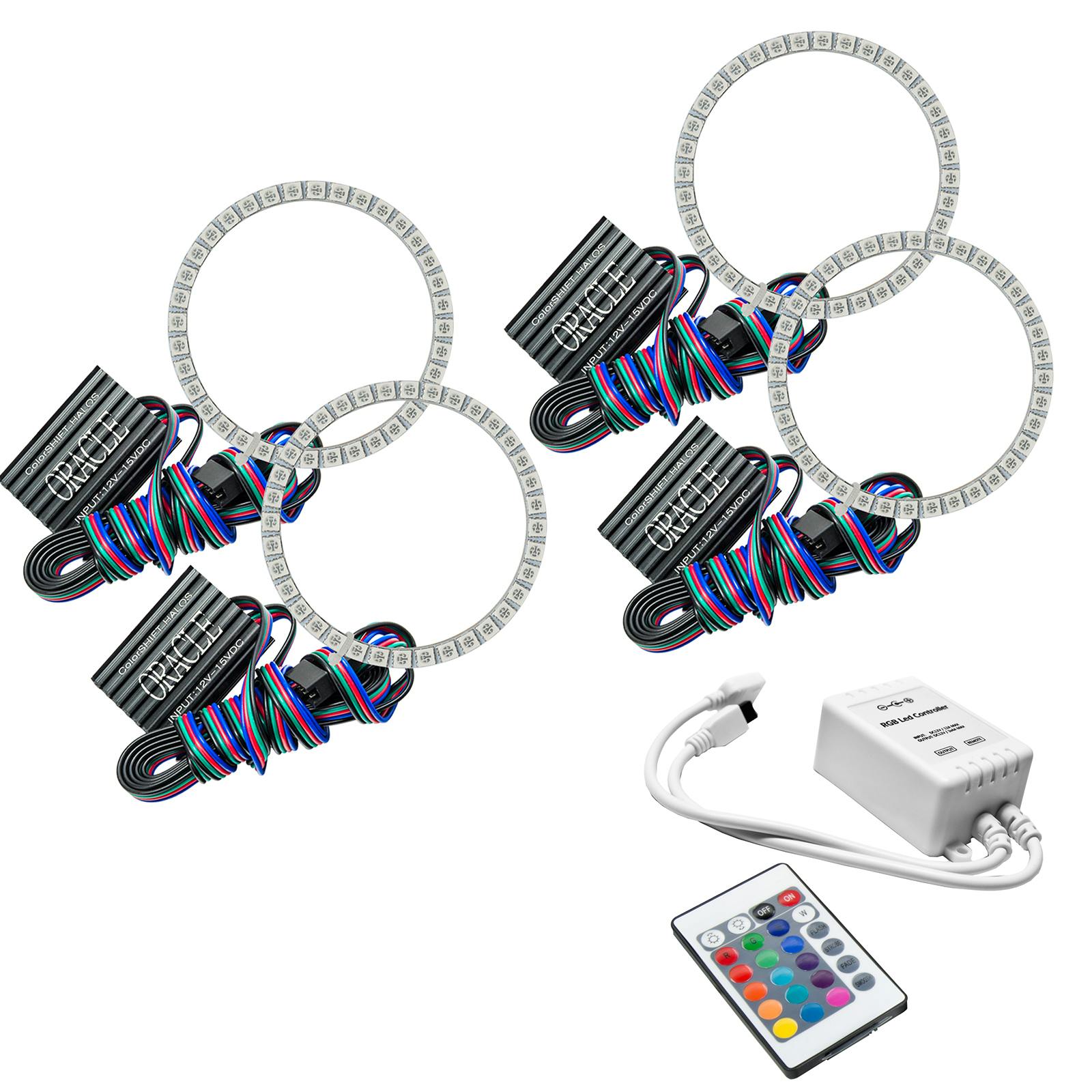 Oracle Lighting 2308-504 2007-2012 GMC Acadia LED Headlight Halo Kit - ColorSHIFT - w/Simple Controller