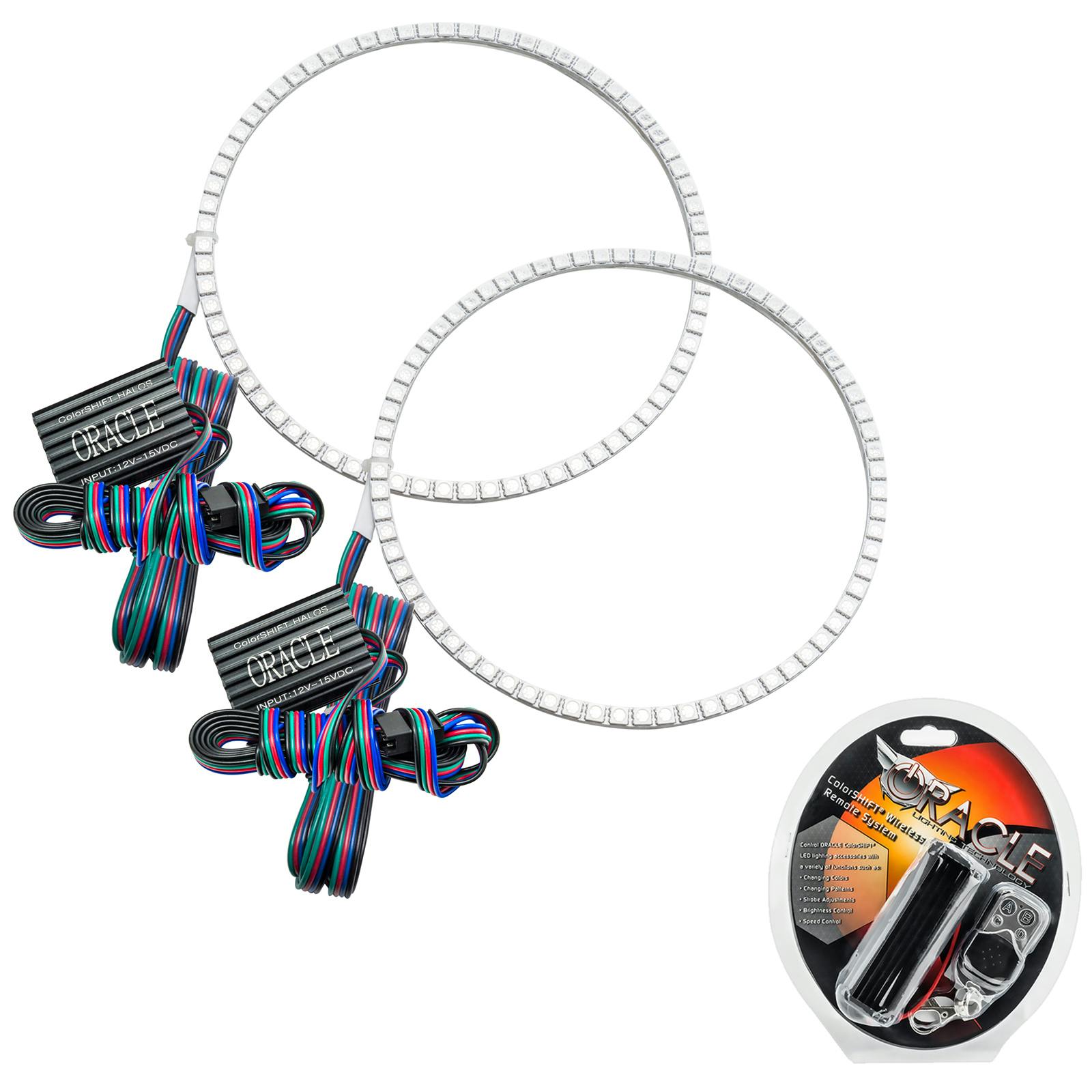 Oracle Lighting 2316-330 2003-2010 Hummer H3 LED Headlight Halo Kit - ColorSHIFT - w/RF Controller