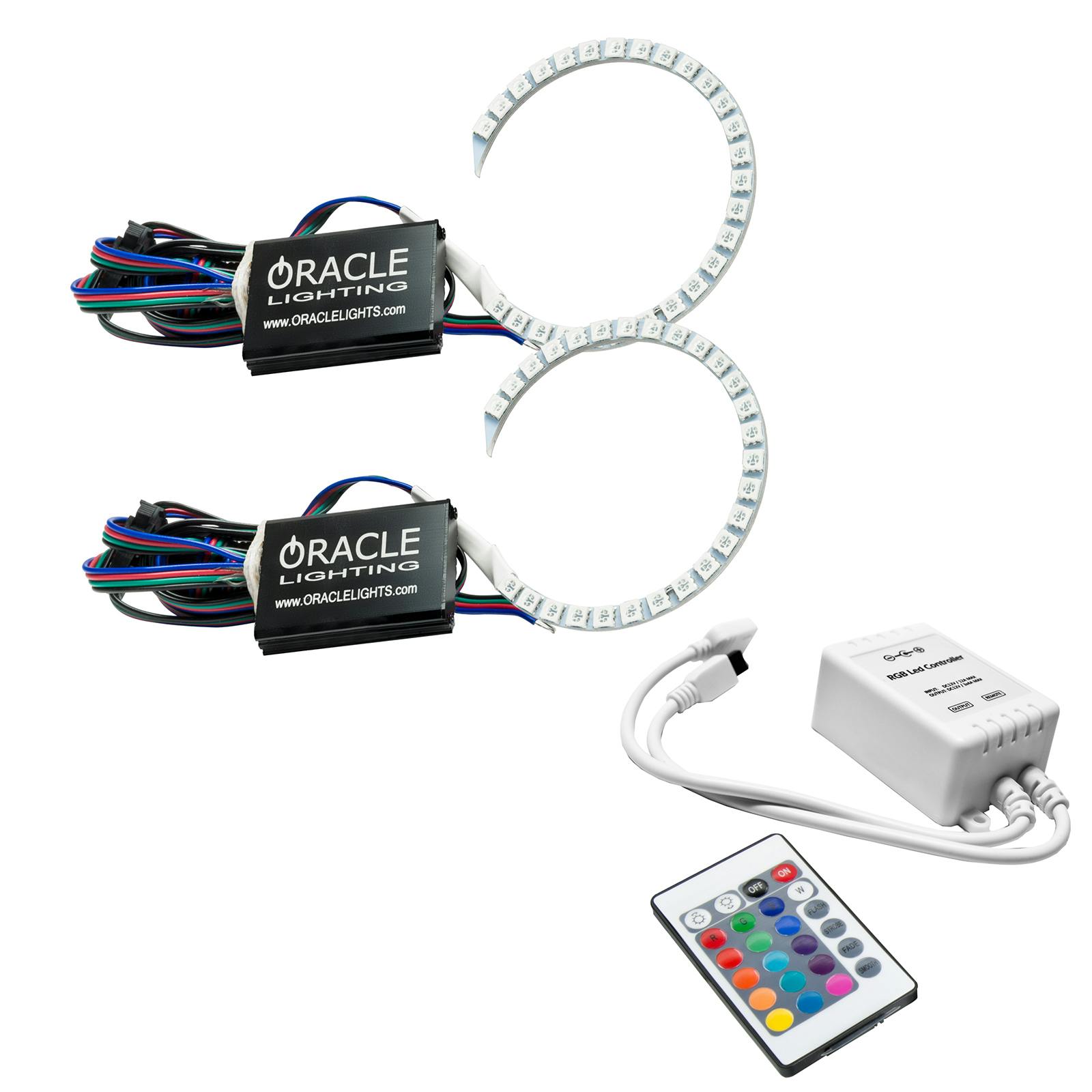 Oracle Lighting 2351-504 2007-2013 Audi A5 LED Headlight Halo Kit - ColorSHIFT - w/Simple Controller