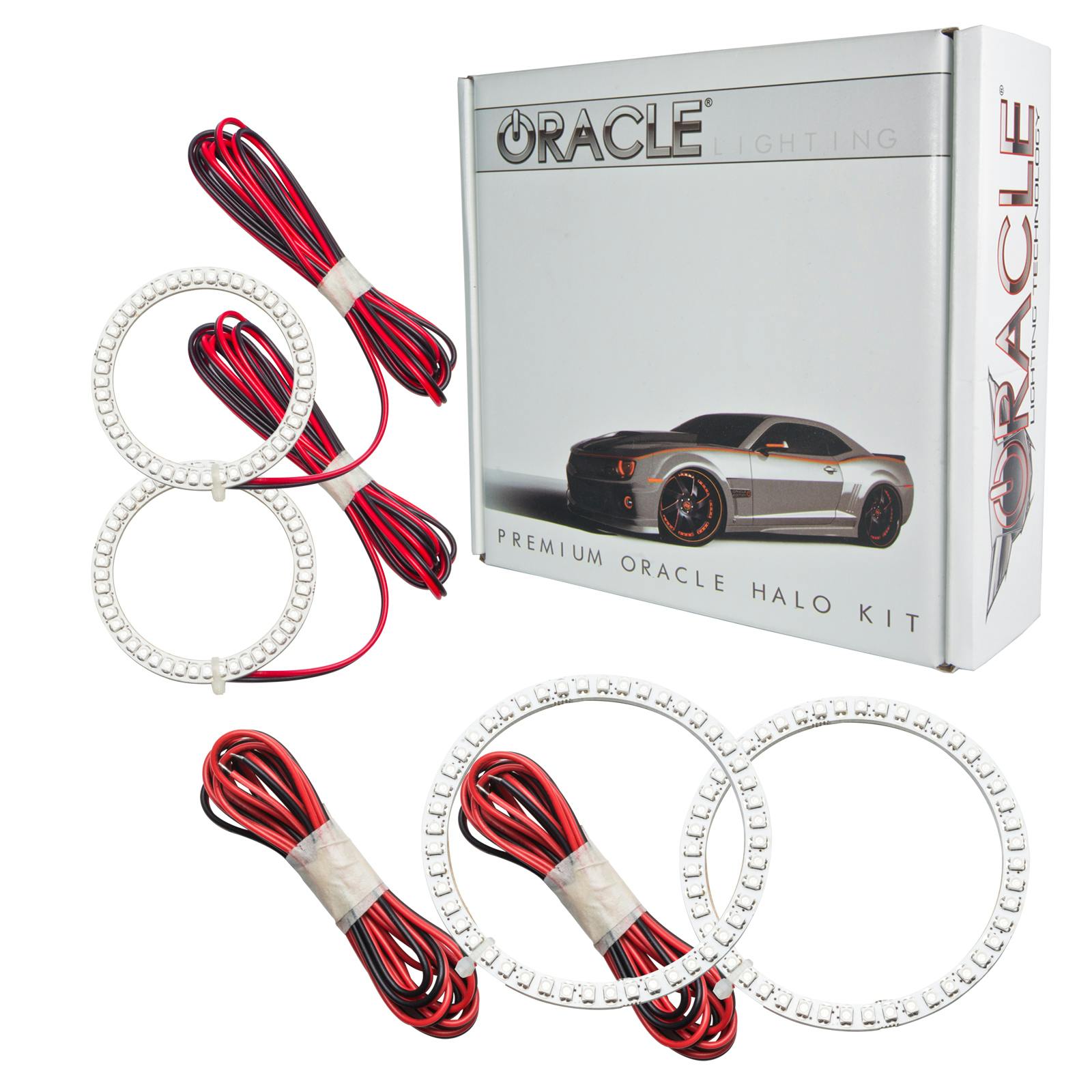 Oracle Lighting 2380-003 2009-2021 Nissan 370Z LED Headlight Dual Halo Kit - Red