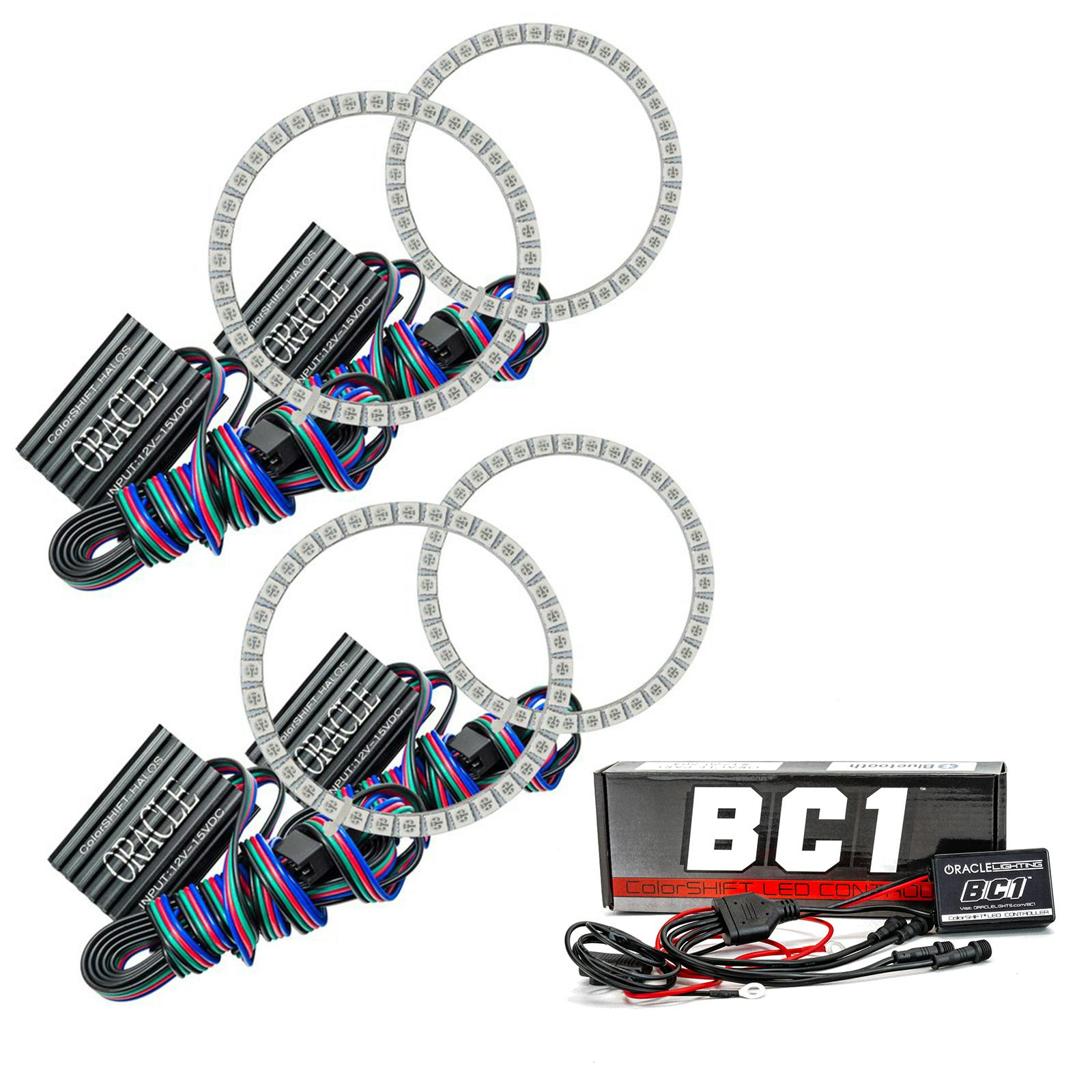 Oracle Lighting 2380-335 2009-2021 Nissan 370Z HL Dual Halo - CS - w/BC2 Ctrl