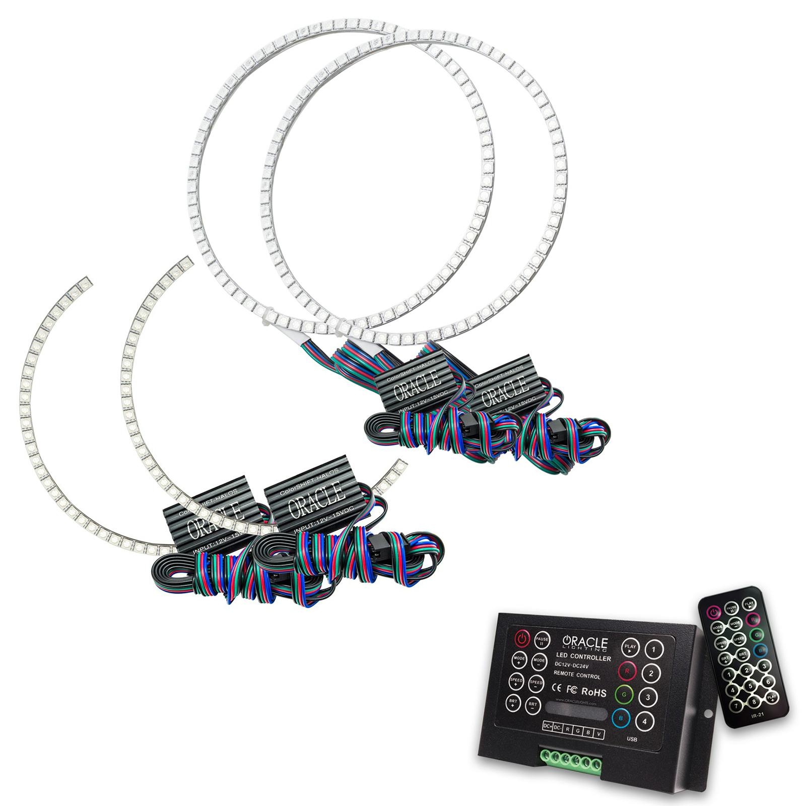 Oracle Lighting 2381-333 2014-2017 Toyota Tundra HL Dual Halo - CS - w/2.0 Ctrl