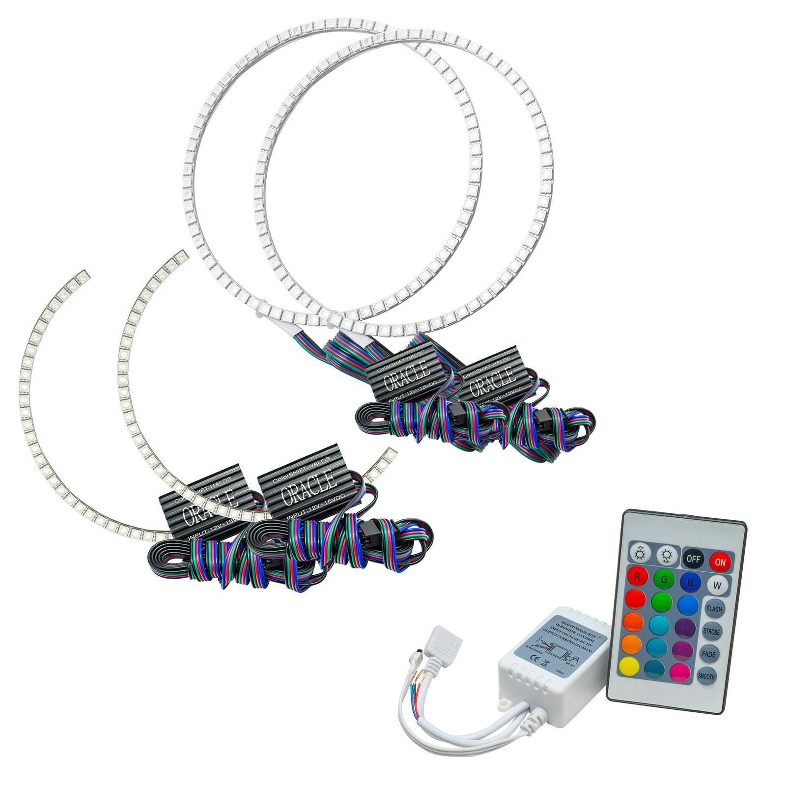 Oracle Lighting 2381-504 2014-2017 Toyota Tundra HL Dual Halo - CS - w/Simple Ctrl