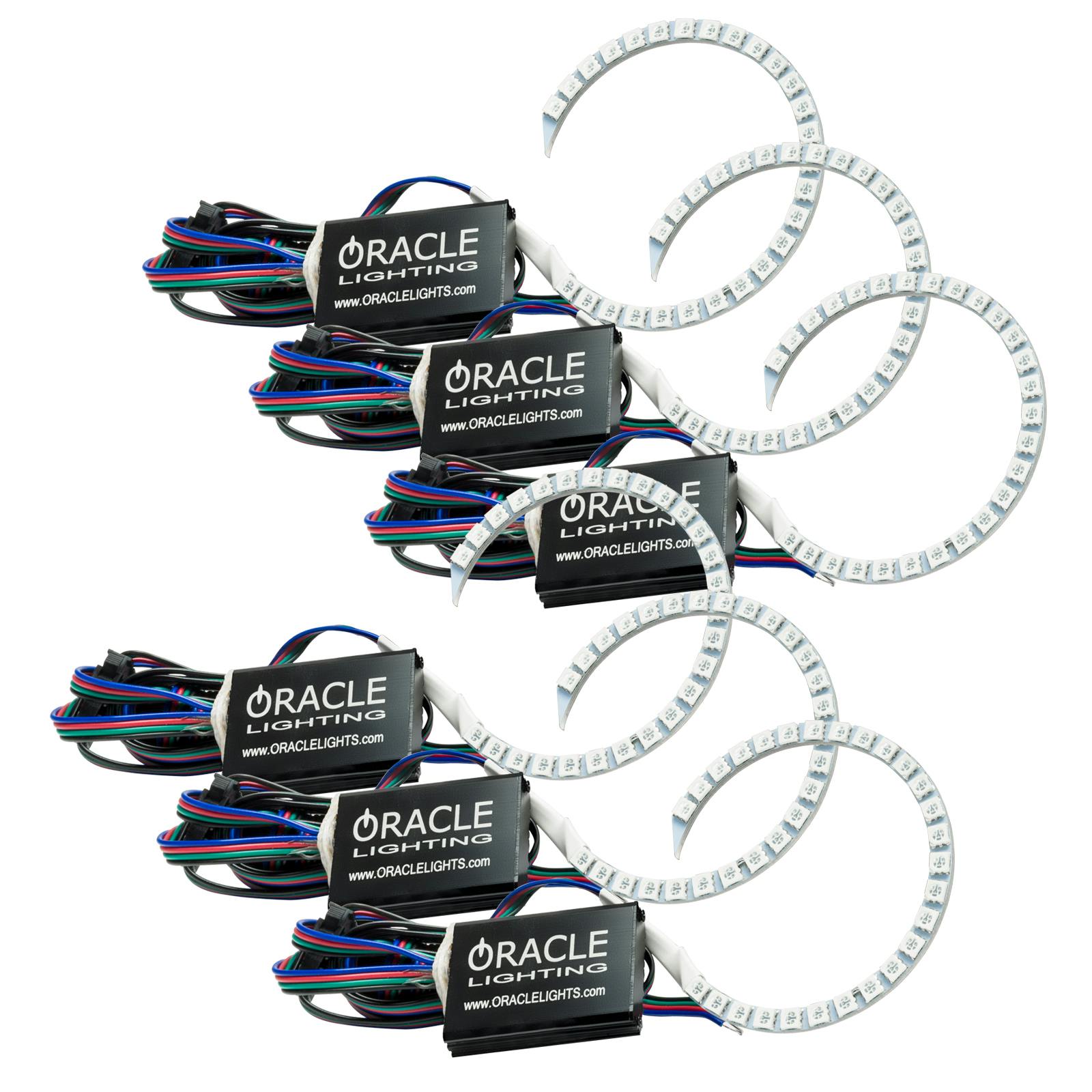Oracle Lighting 2421-334 2004-2009 Mazda 3 LED Headlight Halo Kit - ColorSHIFT - w/No Controller