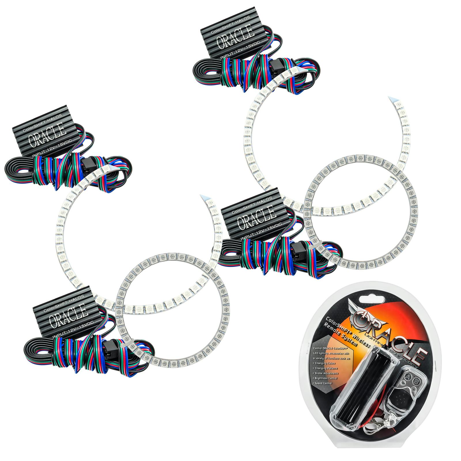 Oracle Lighting 2422-330 2010-2012 Mazda 3 LED Headlight Halo Kit - ColorSHIFT - w/RF Controller