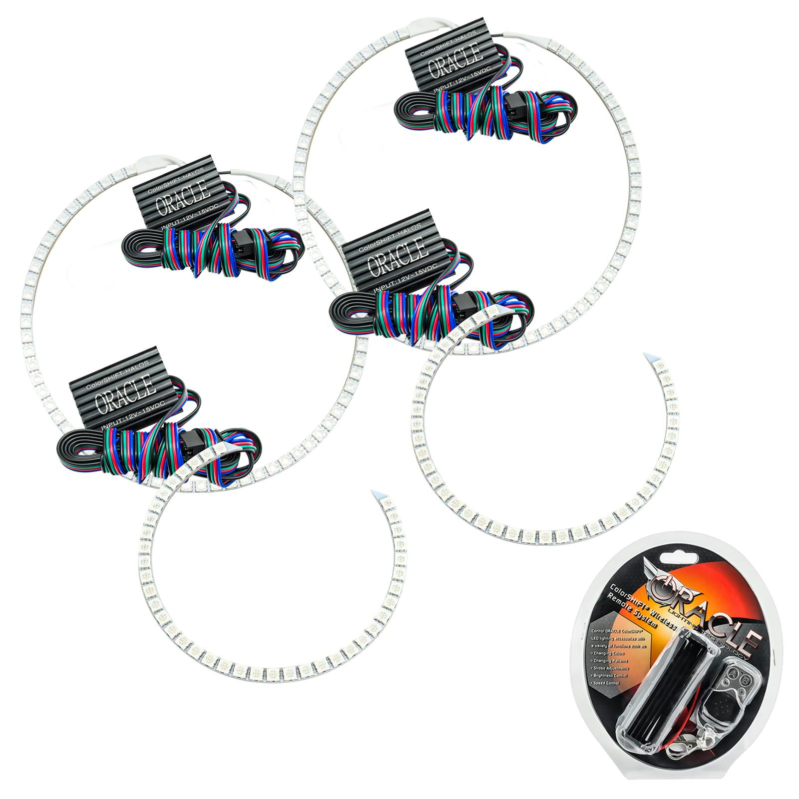 Oracle Lighting 2440-330 2002-2006 Nissan Altima LED Headlight Halo Kit - ColorSHIFT - w/RF Controller