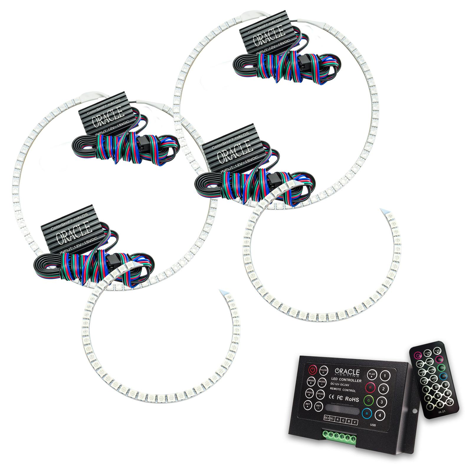 Oracle Lighting 2440-333 2002-2006 Nissan Altima LED Headlight Halo Kit - ColorSHIFT - w/2.0 Controller