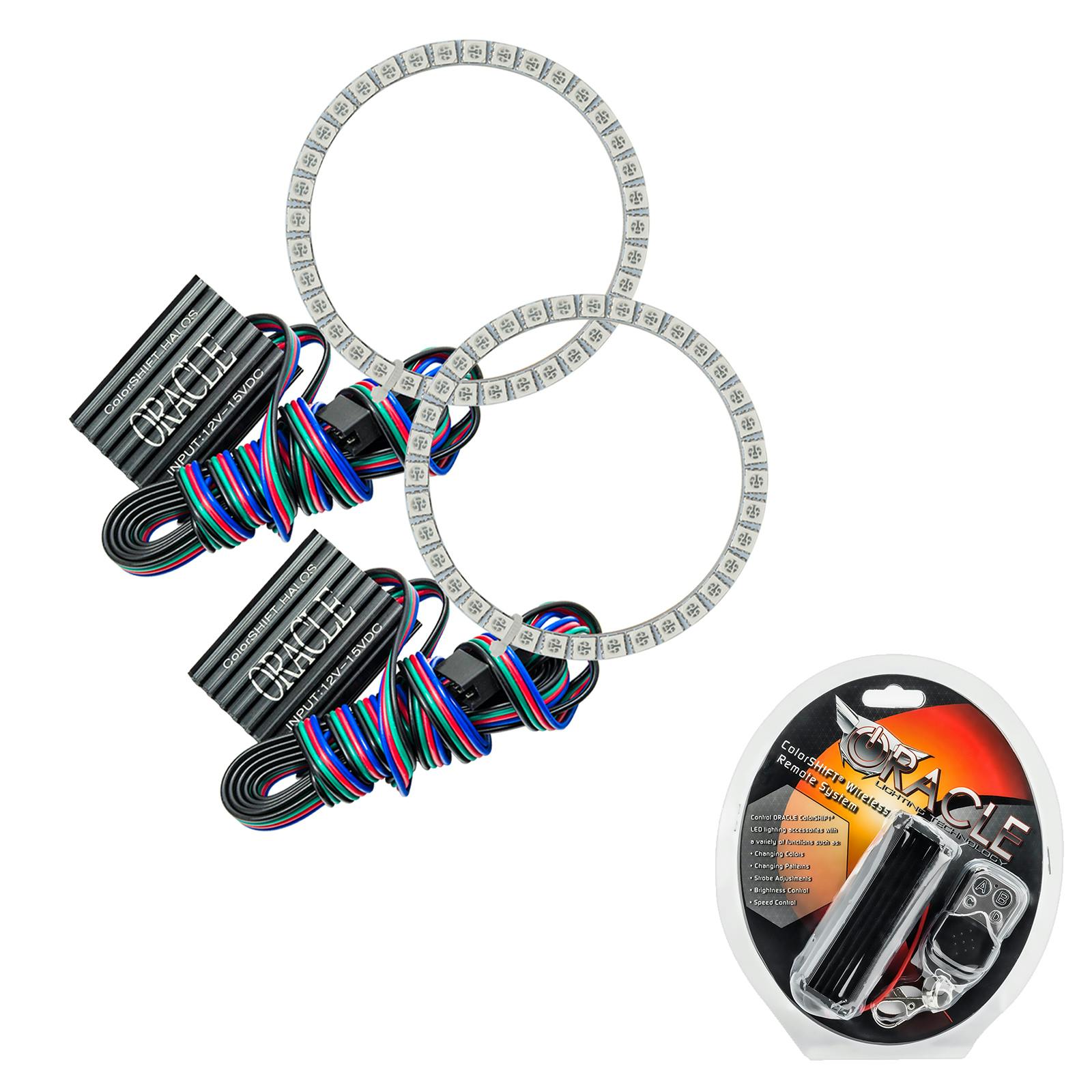 Oracle Lighting 2444-330 1991-1996 Nissan 300 ZX LED Headlight Halo Kit - ColorSHIFT - w/RF Controller