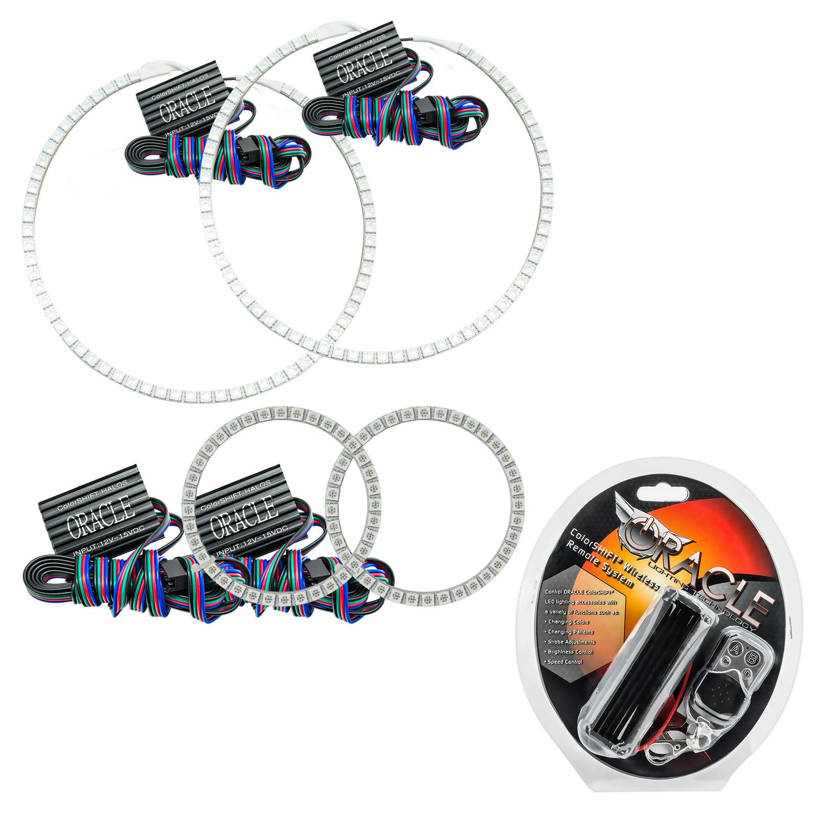 Oracle Lighting 2507-330 2008-2010 Pontiac G8 LED Headlight Halo Kit - ColorSHIFT - w/RF Controller