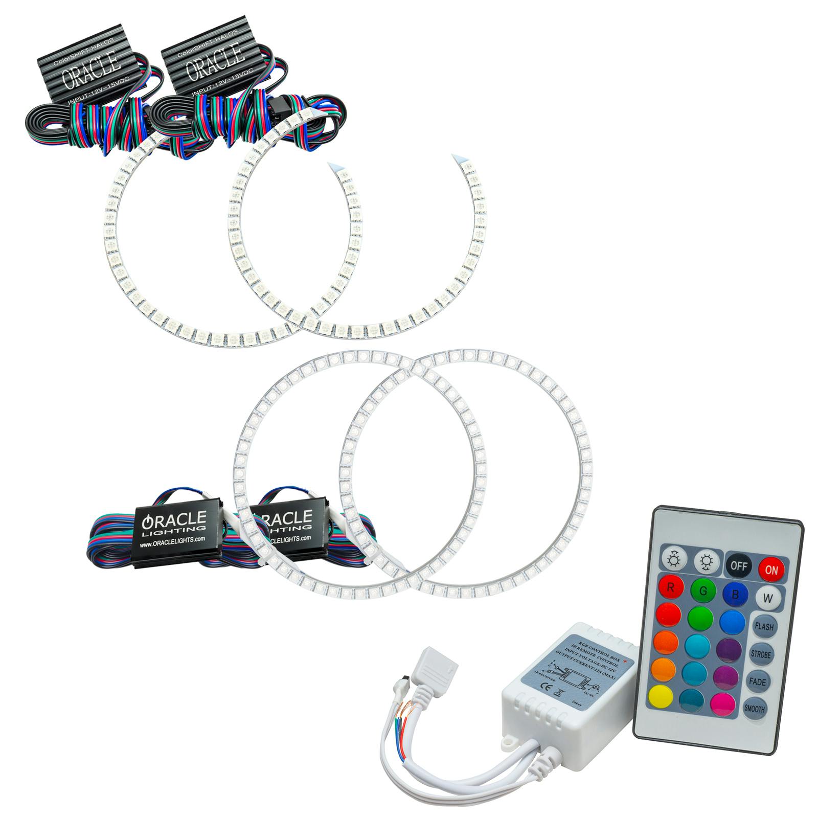 Oracle Lighting 2509-504 2005-2010 Pontiac G6 LED Headlight Halo Kit - ColorSHIFT - w/Simple Controller