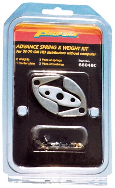 Proform Engine Distributor Advance Curve Kit, Fits GM HEI Distributor, 3 Sets of Springs 66948C