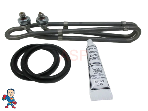 3.0kW European Flow-Through Heater Element 10″ 115v/230v – Balboa M7 Gecko Compatible with Gaskets