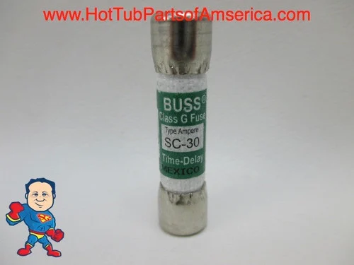 30 Amp SC-30 Fuse for Spa Hot Tub – Buss Littlefuse SLC30 – Balboa Gecko Compatible