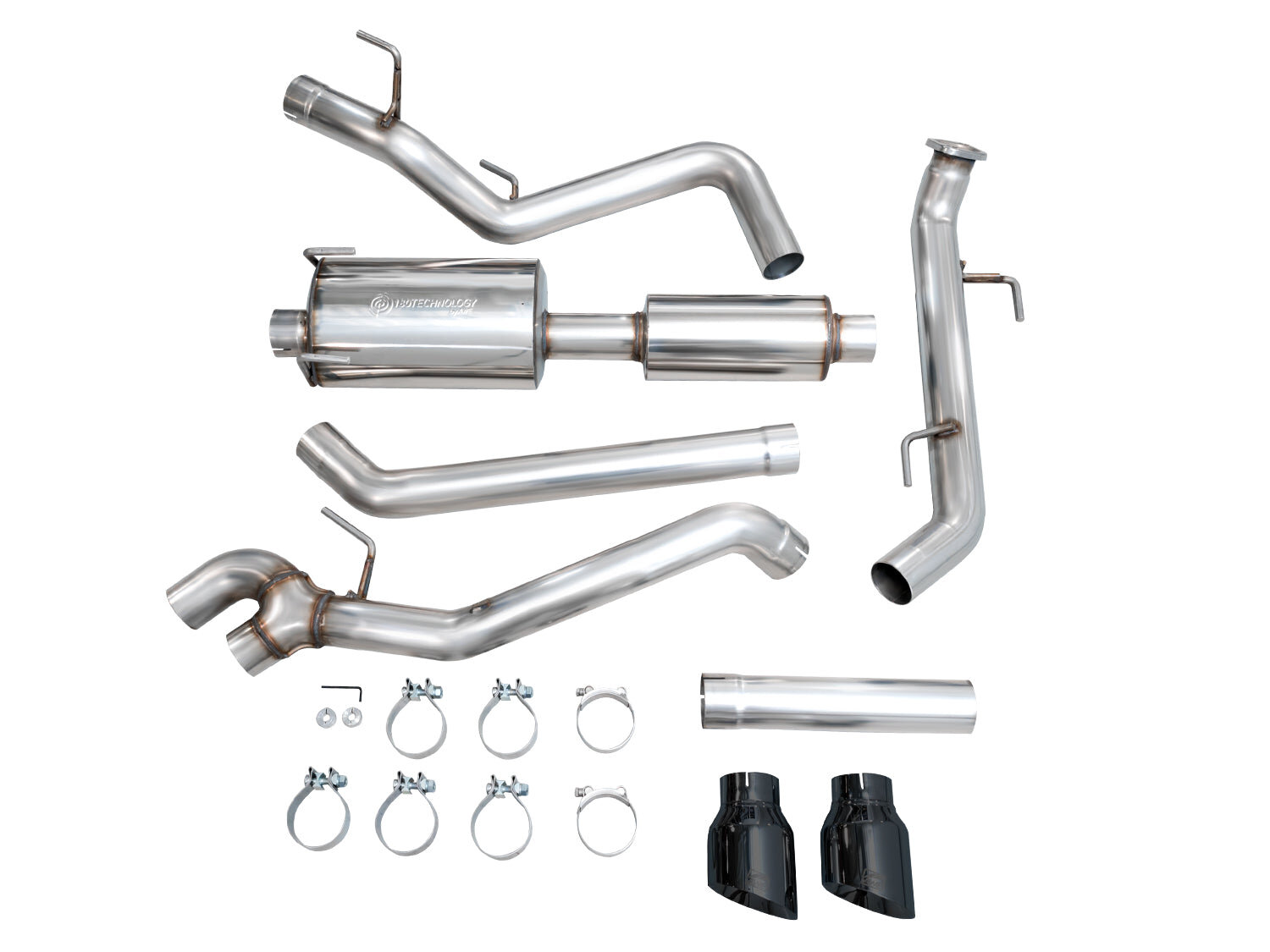 AWE Exhaust 3015-33254 0FG Exhaust for 24-26 Tacoma - Dual Diamond Black Tips