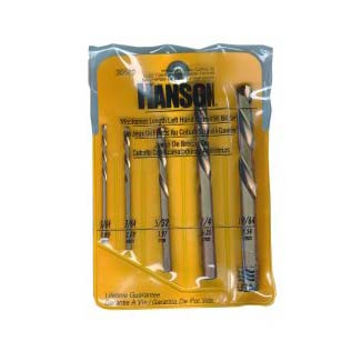 5-pc. Left-Hand Cobalt HS Steel Drill Bit Set 30520