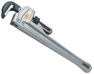 Ridgid 10 inch aluminum pipe wrench