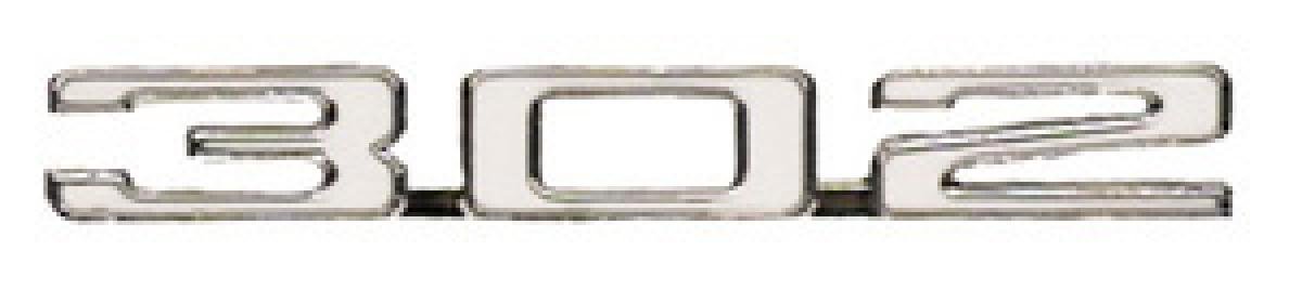 Classic Headquarters "302" Hood Emblem, Each W-866