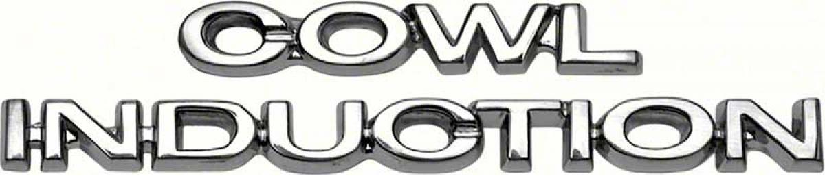1967-81 Chevrolet, "Cowl Induction" Hood Emblem Set, Pair