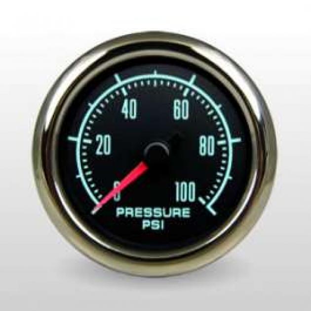 Camaro Oil Pressure Gauge, 2 1/16, Marshall Instruments, Muscle Series, 1967-1969