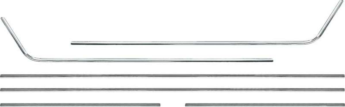 1968-69 Camaro, Door Panel Molding Set, Coupe, Deluxe Interior, 6 piece
