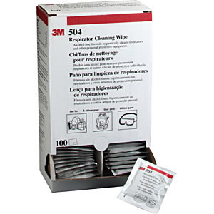 3M Respirator Cleaning Wipes, Box of 100 3M7065