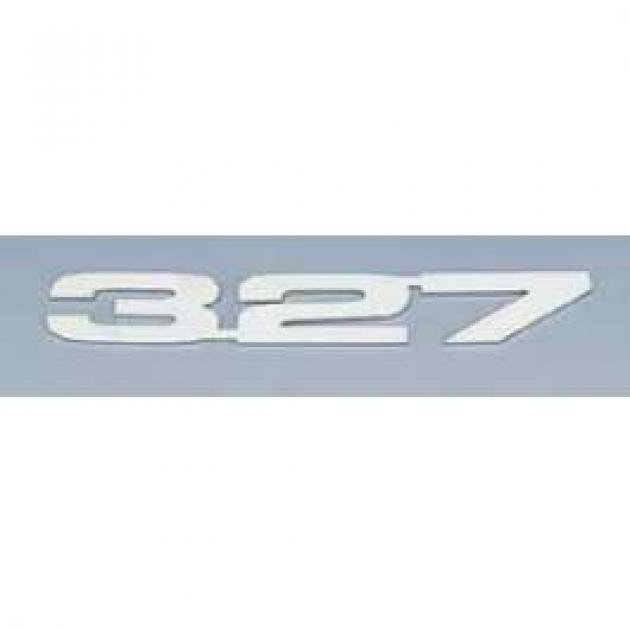 Camaro Hood Emblems, 327, Stainless Steel, 1967-1969