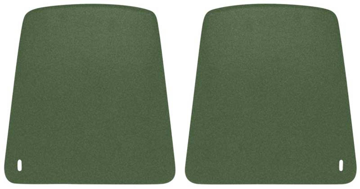 1969-70 Camaro, Firebird, Bucket Seat Back Panels, Dark Green, Pair
