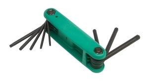 42780 - OBSOLETE AT FACTORY FOLDING TORX KEY SET, 8 PC.
