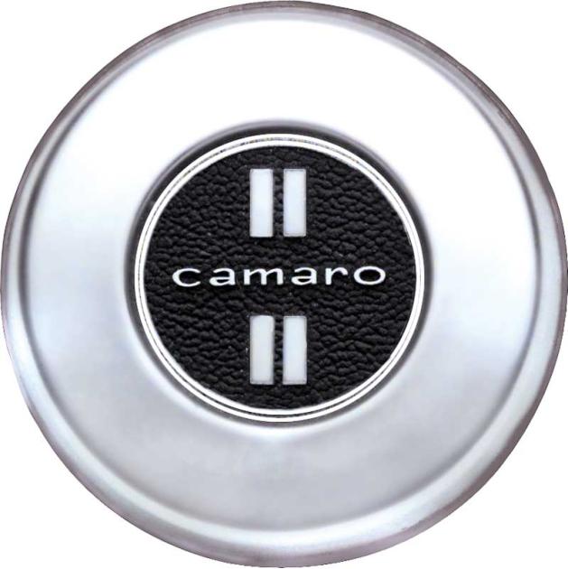 1968 Camaro, Deluxe Horn Cap, with Brushed Chrome Finish