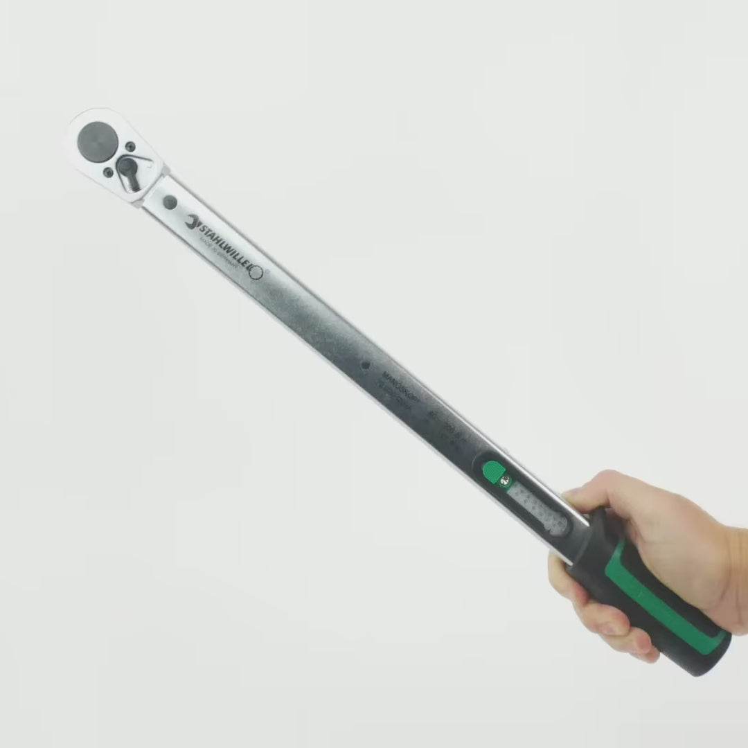 Stahlwille 721 Quick Standard MANOSKOP Torque Wrench, Size 20, 1/2" Drive, 40-200 Nm