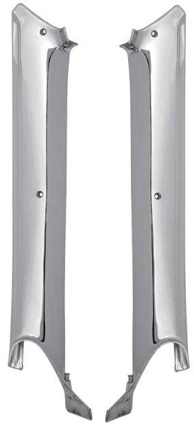 1967 Camaro, Firebird, Inner Pillar Post Moldings, Coupe, Chrome, Pair