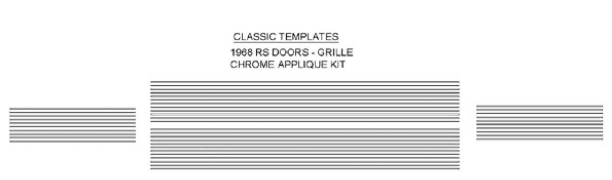 Classic Headquarters Rallysport Grille and Door Applique Set W-757