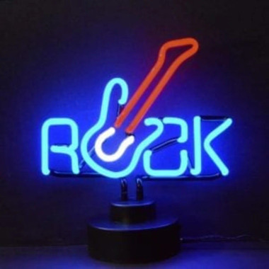 Neonetics 4ROCKX Rock With Guitar Neon Sculpture