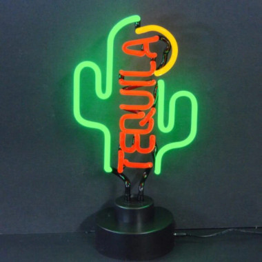 Neonetics 4TQCAC Tequila Cactus Neon Sculpture