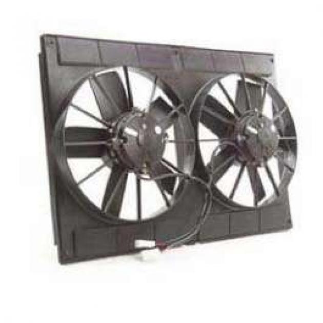 Camaro Dual Electric Fans, Universal, Be Cool, 1967-1969