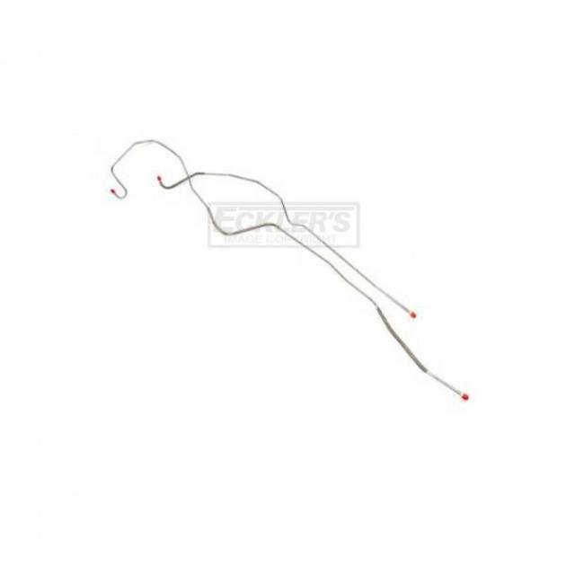 Right Stuff 1969 Camaro Brake Line Set, Front To Rear, Steel, 2-Piece, Disc Conversion, For Cars With Power Brakes FIN69DC