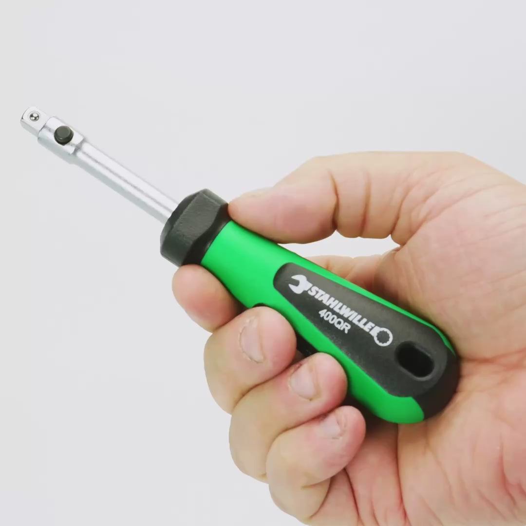 Stahlwille 400QR QuickRelease Drive Handle, 1/4" Drive