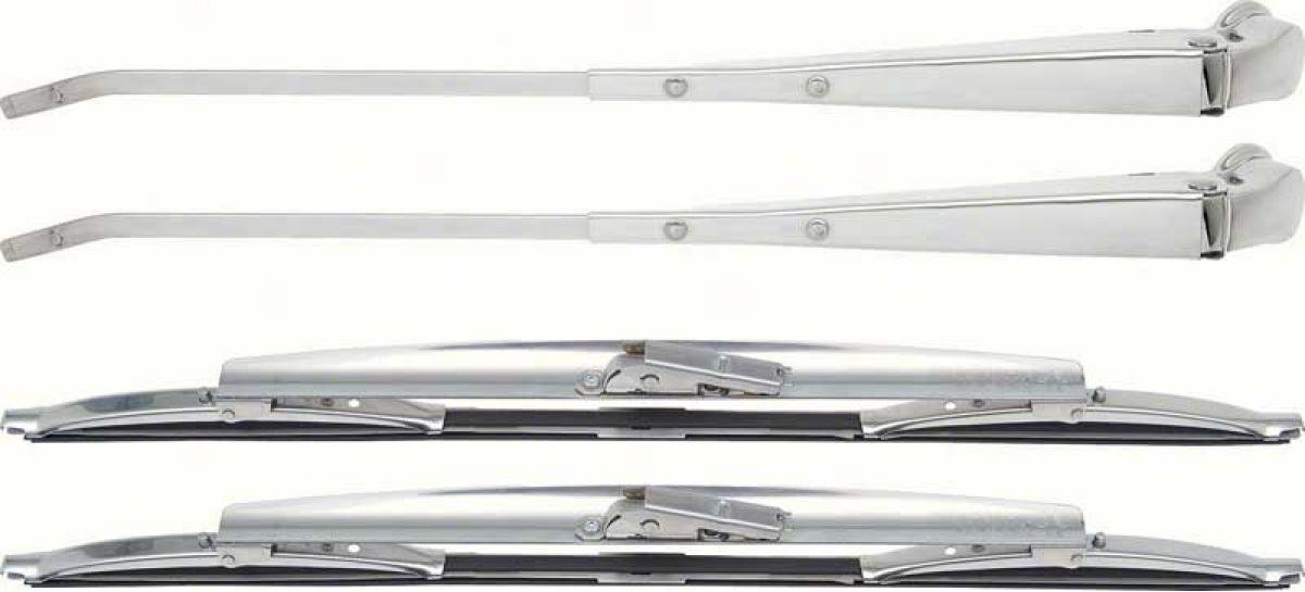 1967-69 Camaro,Firebird, Windshield Wiper & Blade Set, with "Aero" 15" Blades