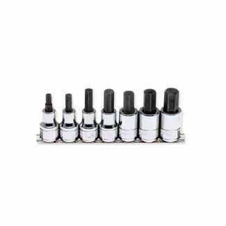 1/2 IN DR CHROME SOCKET SET HEX TIP 1/4 TO 5/8 IN, 7 PC-1
