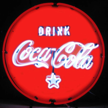Neonetics 5CCRWC Coca-Cola Red White And Coke Circle Neon Sign